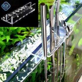 Giá treo thành bể công cụ nhíp kéo thủy sinh - Acrylic siêu trong