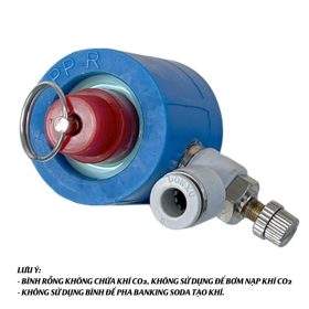 Bình CO2 Nhôm - Bình CO2 thủy sinh chế đầy đủ phụ kiện
